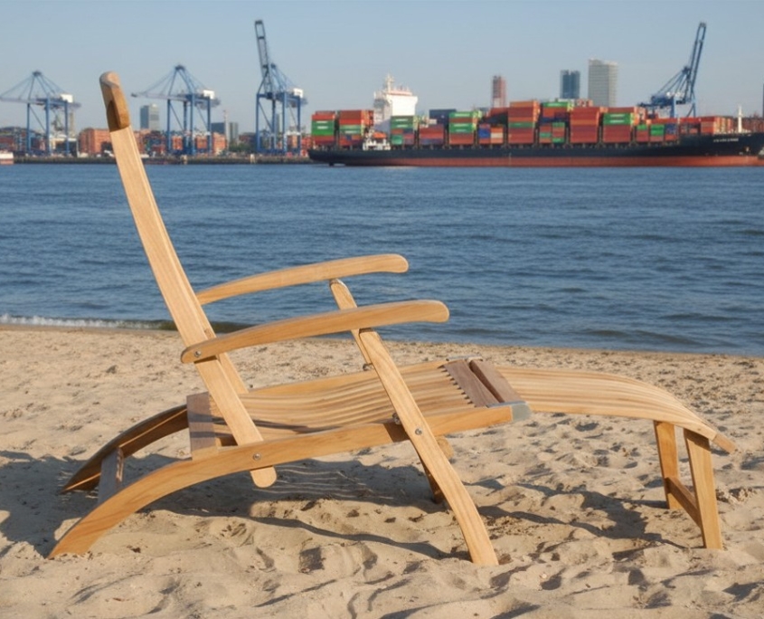 Teak Deckchair Elbe